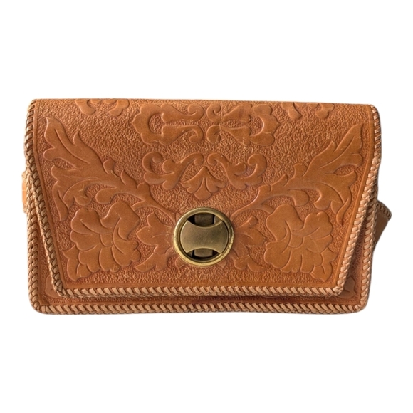 Handmade Brown Leather Hobo Bag Purse - Picture 2 of 11